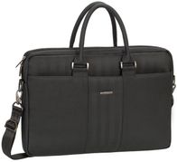 Çantë për laptop Rivacase 8135, për 39,6 cm (15,6”) me xhepa dhe material poliester / PU, e zezë