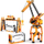 Set ndërtimi CaDA C71002W Harbor 10n1, 634 copa, me dritë edhe zë, portokalli