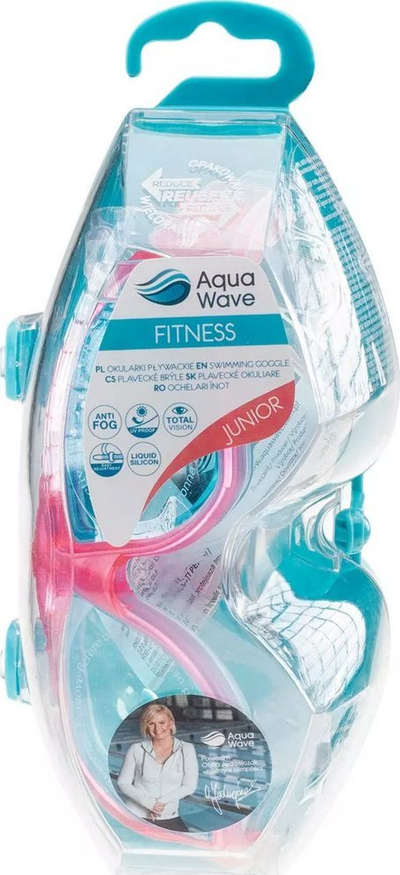 Очила за пливање за деца Aquawave Maveric Jr 92800355191, анти-магла, УВ, проѕирни со розова