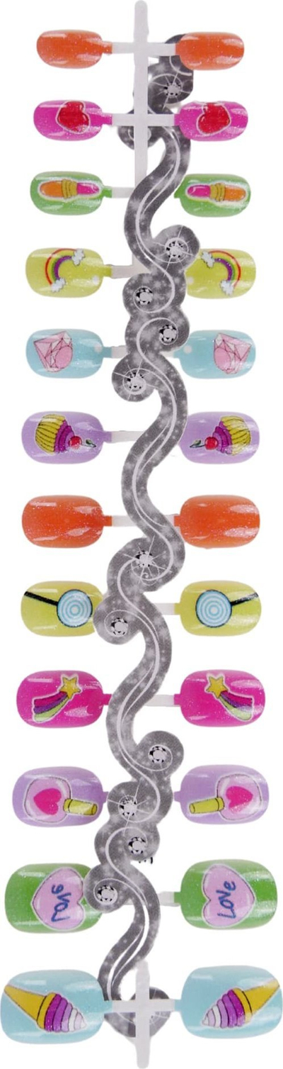 Set kreativ për thonj ProNice Creative Nail Beauty, me stickers, me byzylykë, shumëngjyrësh