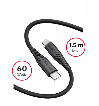 Kabllo SWISSTEN USB-C / USB-C, 1.5m, 60W