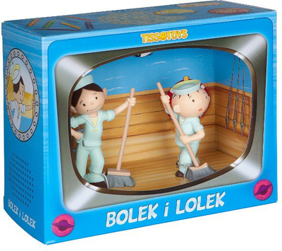 Lodër dekorative Tissotoys Bolek and Lolek At Sea TV Display, figurë ekspozimi, multingjyrëshe