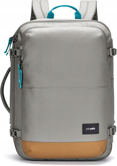 Çantë shpine Pacsafe GO Carry On, 34L, e përshtatshme për udhëtime, gri