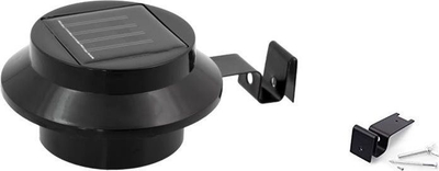 Llambë kopshti diellore pa markë, me sensor nate, 3 LED, e zezë