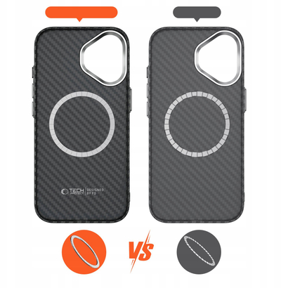 Kapak telefoni Tech-Protect Case Ion për iPhone 17, MagSafe, argjendtë
