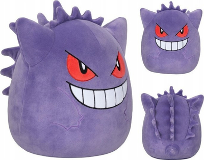 Lodër pelushi Pokémon Squishmallows Gengar, 25cm, vjollcë