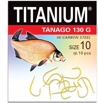 Кука Titanium Tanago 130G бр. 10, 10 парчиња (02-P-130G-10)