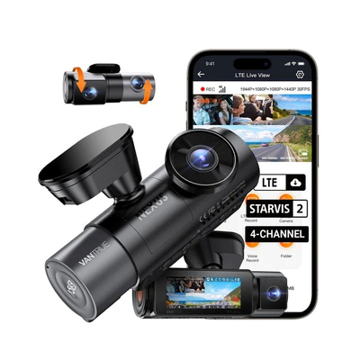 Regjistrues video për veturë Vantrue N5 S, ekran 3.19", GPS, Wi-Fi, i zi