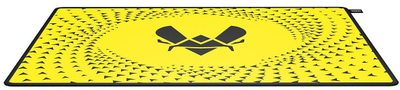 Mousepad за игри CHERRY XTRFY GP5 Vitality, голем, со прошиени рабови, црно-жолт
