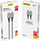 Kabllo Dudao USB USB- B - USB-C 1 m, e argjendë