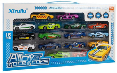 Set lodrash makina Colorful, 1:64, 16 copë, shumëngjyrëshe