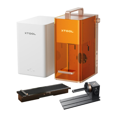 Makina gdhendëse me lazer xTool F2, 2 në 1, set Deluxe, portokalli