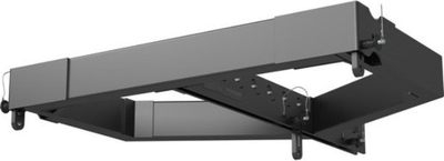 Kornizë varëse altoparlantësh Turbosound TLX84-FLB, për montim në mur, metalike, e zezë
