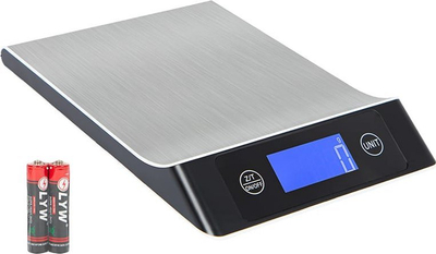 Кујнска вага Блоу KS208, 10kg, платформа од нерѓосувачки челик, сиво сребрена
