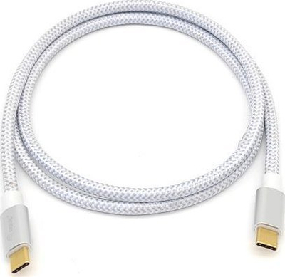 Kabllo USB-C në USB-C Equip 128355, 0.5m, 100W PD, 10Gbps, e bardhë