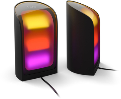Set drita inteligjente Philips Hue Play Wall Washer, 2 copë, me ngjyra, të zeza