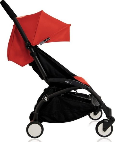 Set aksesorësh karroce Babyzen YOYO+ Color Pack, tendë dhe jastëk sedilje, UPF 50+, e kuqe