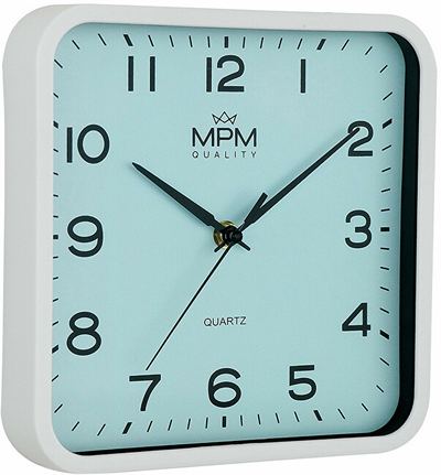 Orë muri Prim MPM Classic Square B E01.4234.31, e kaltër