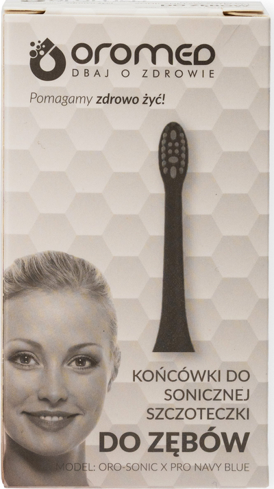 Koka furçe sonike Oromed ORO-SONIC X PRO, set rezervë, NAVY BLUE