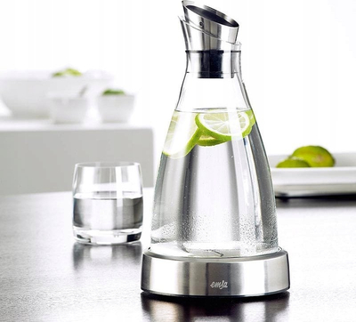 Termos Emsa Flow, 1L, çelik inox me xham, transparent