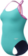 Kostum banje për goca Speedo Girls Club Training, Endurance+, lane back, turquoise rozë