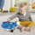 Aeroplan lodër Fisher Price Little People Travel Together, me drita edhe me tinguj, me 2 figura, blu