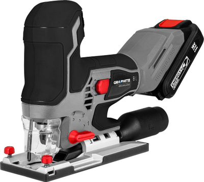 Sharrë pendulare pa furça Graphite 58GE145, 18V, bateri 4Ah, gri