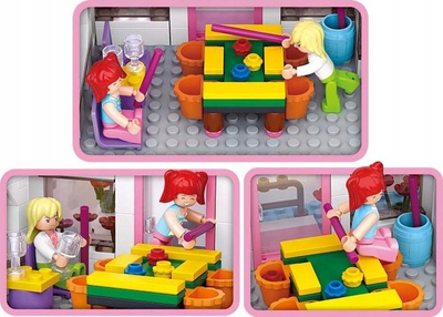 Lodra me blloqe Sluban Girls Dream B0527, klub bilardoje, moshat 6+, rozë jeshile