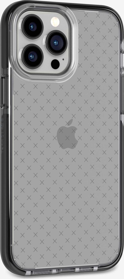 Kapak telefoni Tech21 Evo Check T21-8966, për iPhone 13 Pro Max, smokey black gjysmë transparent
