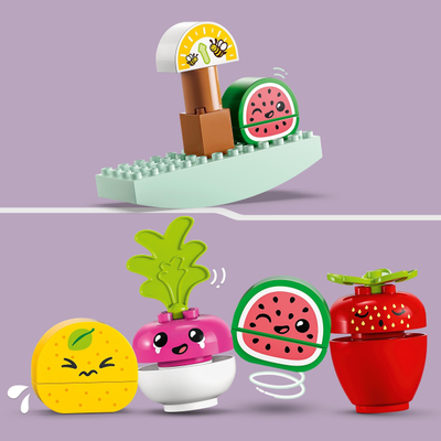 Set lodrash LEGO Duplo Organic Market 10983, edukativ, për fëmijë 18+
