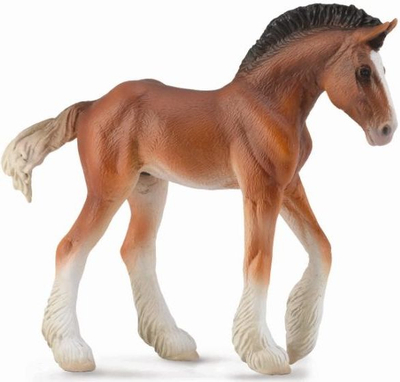 Фигурина играчка Collecta Clydesdale Bay Foal, ждребе, повеќебојна