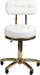 Козметичка столица Activeshop GOLD AM-961, ротирачка, бела