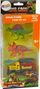 Set lodrash Dino Park Dino Hunter, 2 dinosaurë, kamion me raketë, i verdhë