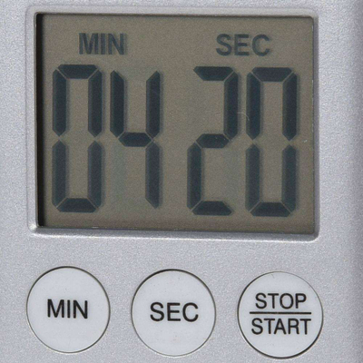 Timer kuzhine dixhital, me ekran të madh, me magnet, argjendtë