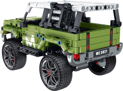 Set ndërtimi IM.Master Mechanical Master Off Roader, 474 pjesë, makinë me tërheqje, e gjelbër