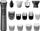 Trimmer multifunksional Philips Series 7000, 15 në 1, 26 shkallë gjatësie 0.5–20 mm, i zi