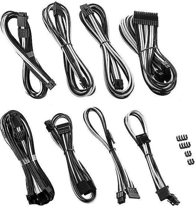 Set kabllosh PSU Cablemod PRO ModMesh RT 12VHPWR, për ASUS Seasonic Phanteks, zi me të bardhë