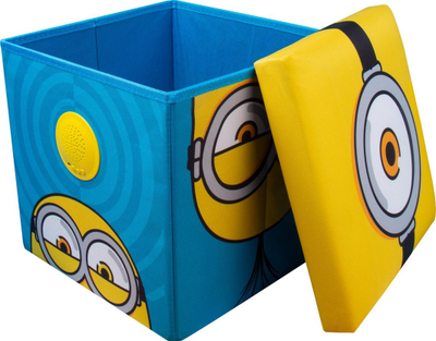 Altoparlant Bluetooth Minions 3 në 1 Sound Cube, me kuti ruajtëse, shumëngjyrësh