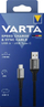 Kabllo karikimi Varta Cable 57935101111, USB A me USB C, 2m, e bardhë
