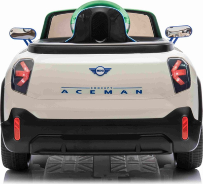 Електричен автомобил за деца Ramiz Mini Concept Aceman, 12V, далечински управувач 2.4 GHz, бел