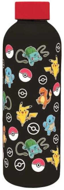 Shishe çeliku për kalamoj Kids Euroswan Pokemon PK00043, 800 ml, dizajn 3D, shumëngjyrëshe