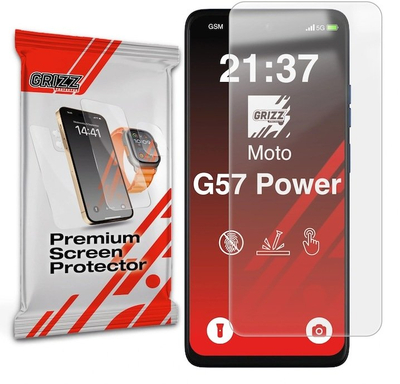 Fole ekrani GrizzGlass PaperScreen për Motorola Moto G57 Power, matte, transparente