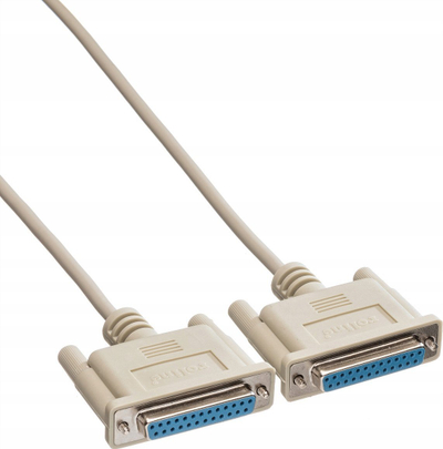 Kabllo serial Roline DB25 F/F, 3m, gri