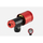 Fryrës CO2 për biçikletë Rockbros Mini, me manometër 160 psi, alumini, i kuq