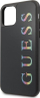 Kapak telefoni Guess GUHCN65LGMLBK për iPhone 11 Pro Max, me logo shumëngjyrëshe, i zi