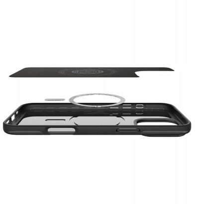 Kapak telefoni Spigen Thin Fit MagSafe për iPhone 17 Pro, i zi