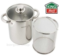 Tencere për avull KingHoff KH-3321, inox, 20cm, argjendtë