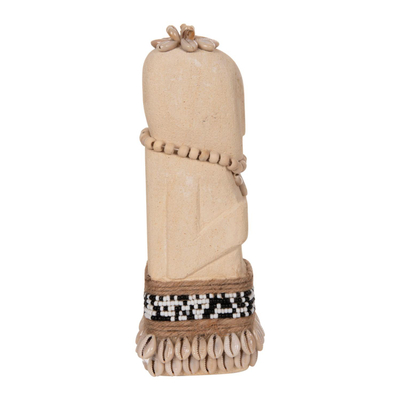 Dekor tavoline Sumba 7x8x22cm (HM4308), bardhë