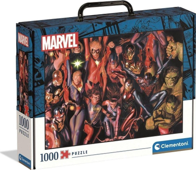Puzzle Clementoni Marvel Brief Case, 1000 copa, 70 x 50 cm, shumëngjyrësh