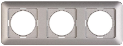 Kornizë metalike Vila METAL FRAME R03 SL, për çelësa dhe priza, argjend